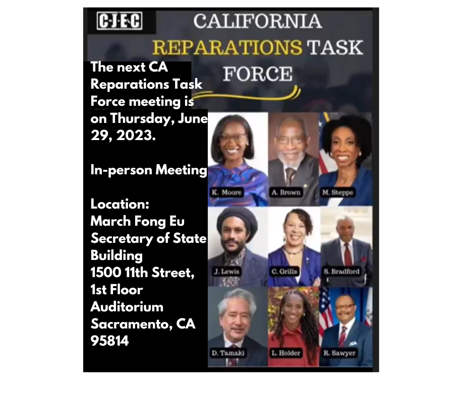 CALIFORNIA REPARATIONS 