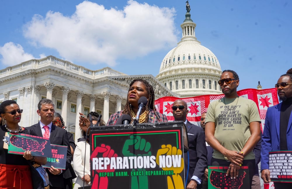 image of cori bush reparations now